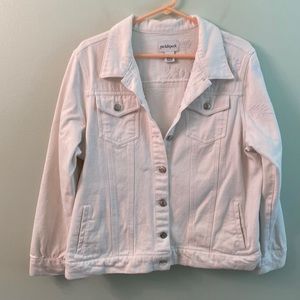 Peck& Peck white denim jacket